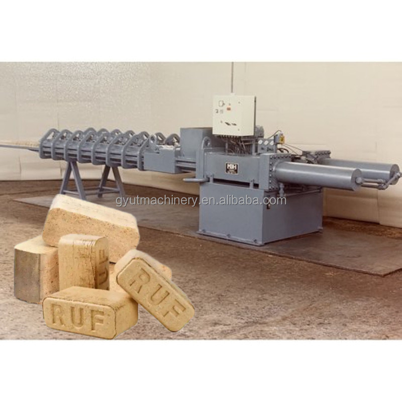 400 Stück pro Stunde Sägepulver Holzsplitter Brikettmachmaschinen mit maßgeschneiderter Spannung