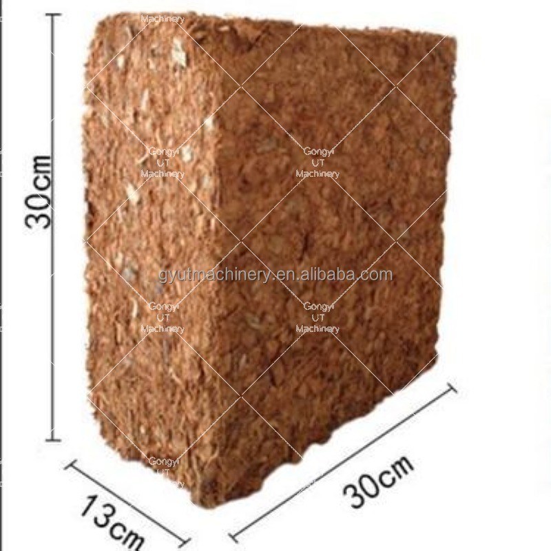 Garantie ein Jahr vollautomatischer Kokospeicher 650g und 5kg Steine Blöcke Druckmaschine