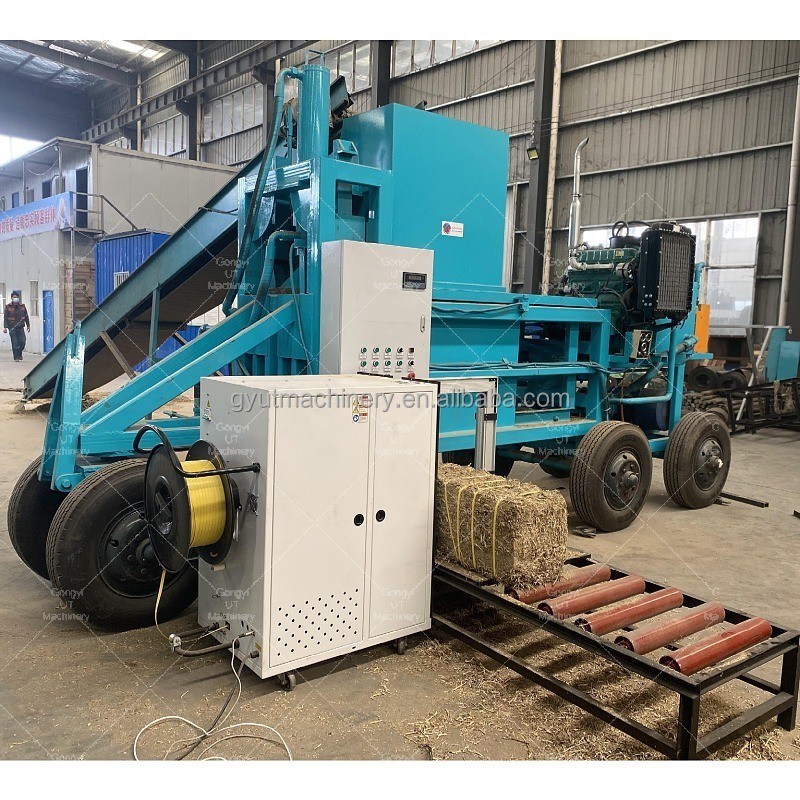Holzsäge Heuballer Beutelmaschine Ausrüstung mit 80-120 Ballen Kapazität und PLC