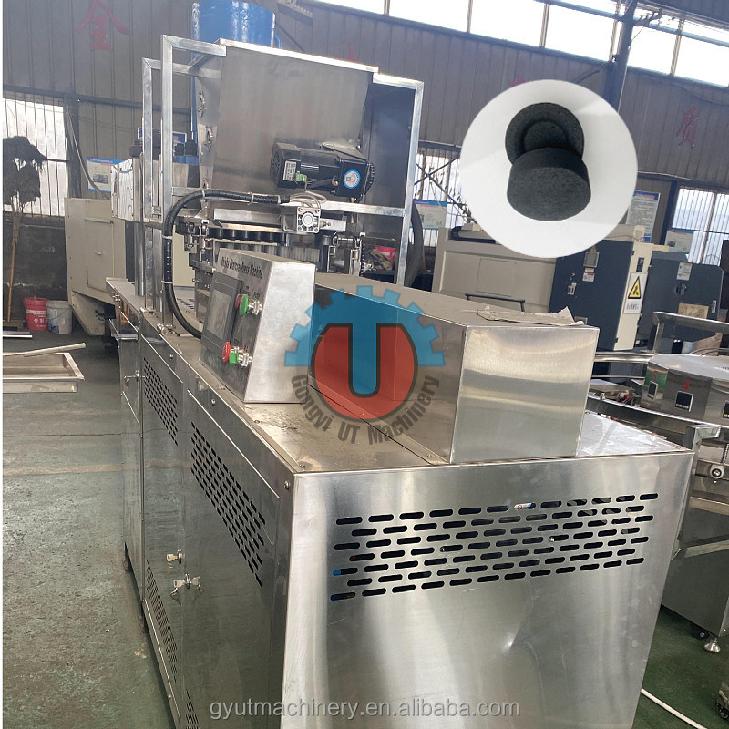 1200 KG Gewicht Rundblöcke Holzkohle Hookah Holzkohle Herstellungsmaschine für 30-45MM Tabletten