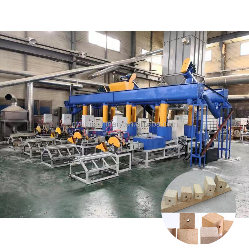 Einfach zu Holz Palettenfüße Blockmachine für Hot Press Holzsplitter Sägemehl