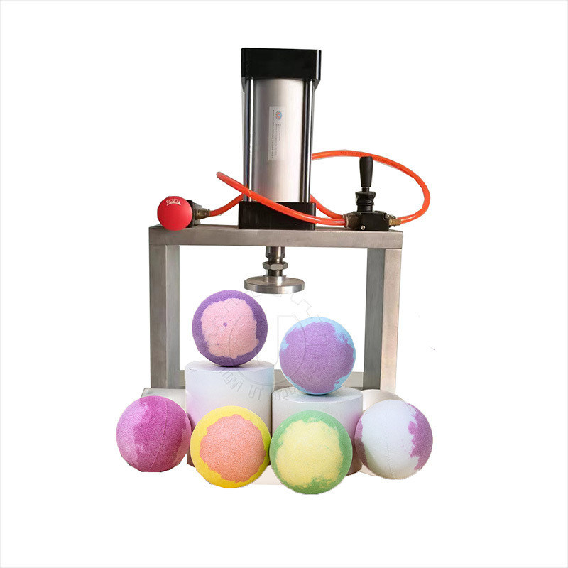 Duschdampf-Shampoo-Barpressmaschine Pneumatische Badebombenpressmaschine für kleine Produktion