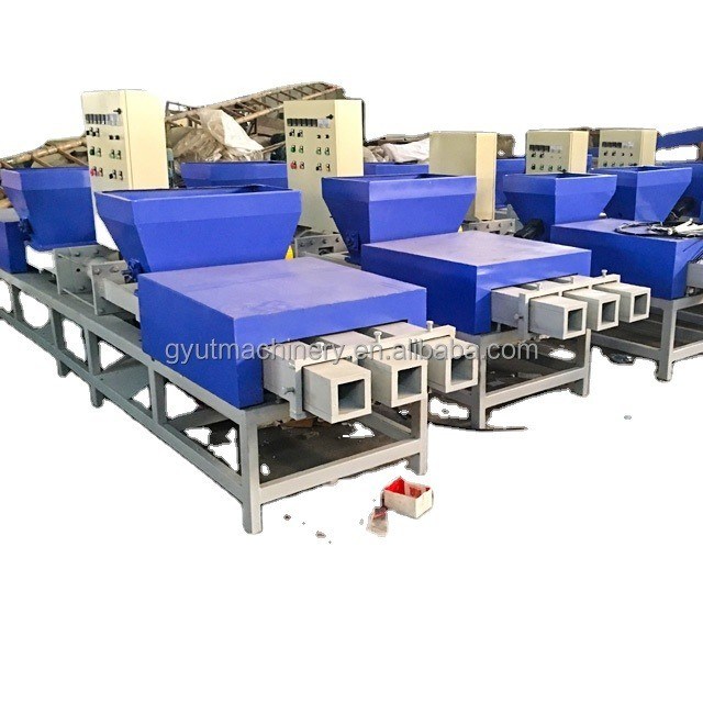 90mm*90mm Vierköpfige Blockmaschine zur Herstellung von Holzsäge mit rundem Hopper hoher Kapazität