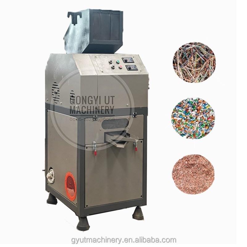 Schrottkabelbrüchiger Kupferdrahtgranulator-Separator-Recyclingmaschinenlinie für 2000L/h