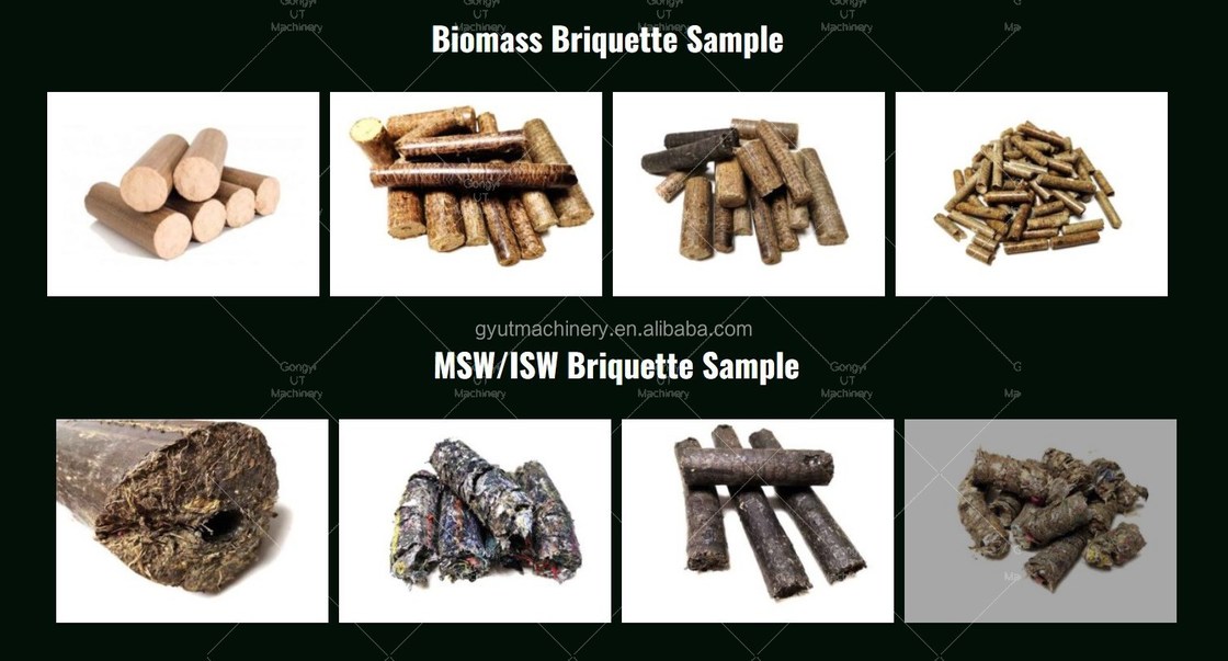 1.2T Mehrfunktionsbrikettiermaschine für Holz für feste Brikette aus Biomassabfällen