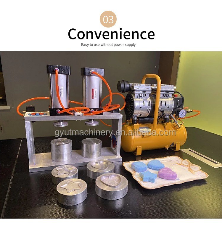 Maschine zur Herstellung von Shampoo-Bar mit hoher Kapazität, handgefertigte Badebombe, Kugel-Fizzy-Pressmaschine