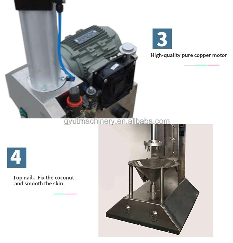 Verbessern Sie Ihr Produktionsspiel mit einem 0,8kw Green Coconut Peeler Trimming Dehusker