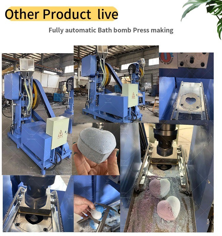 Kaninchenpilzherstellung Badebombenpresse Versorgung mit Shampoo Druckbehälter