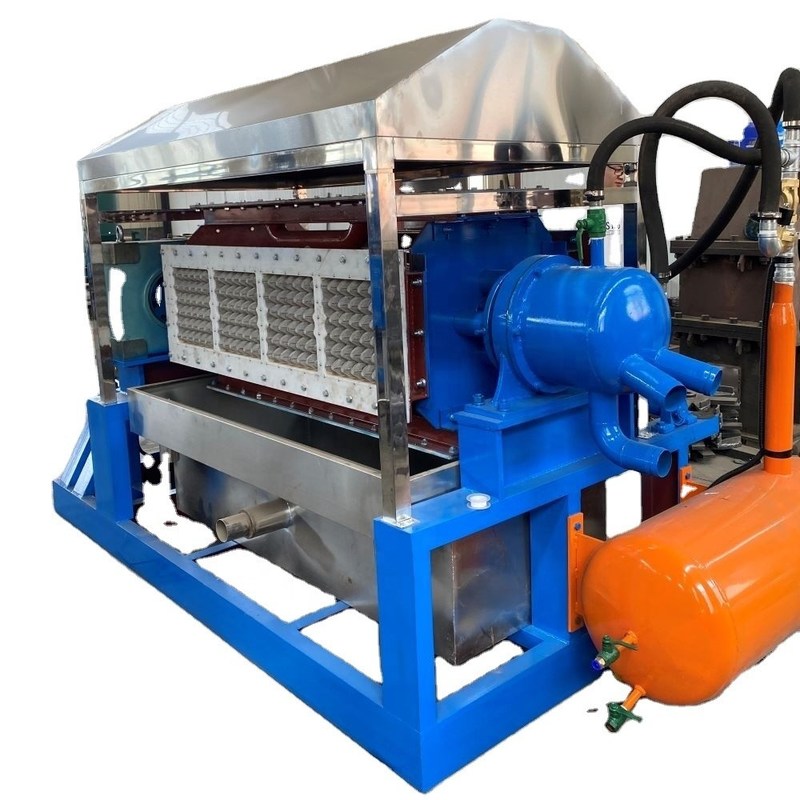 Konstruktion einer automatischen Druckmaschine für das Drucken/Formen/Formen von Papier- und Eierplatten mit 380 V Spannung