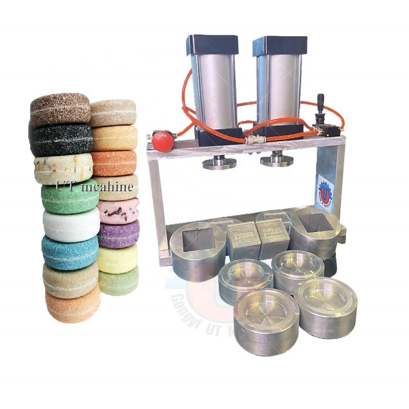 Farbenfrohe Handbadbombe MultiPress Halb-Automatische Shampoo-Bars Konditioner-Bars Duschmachine