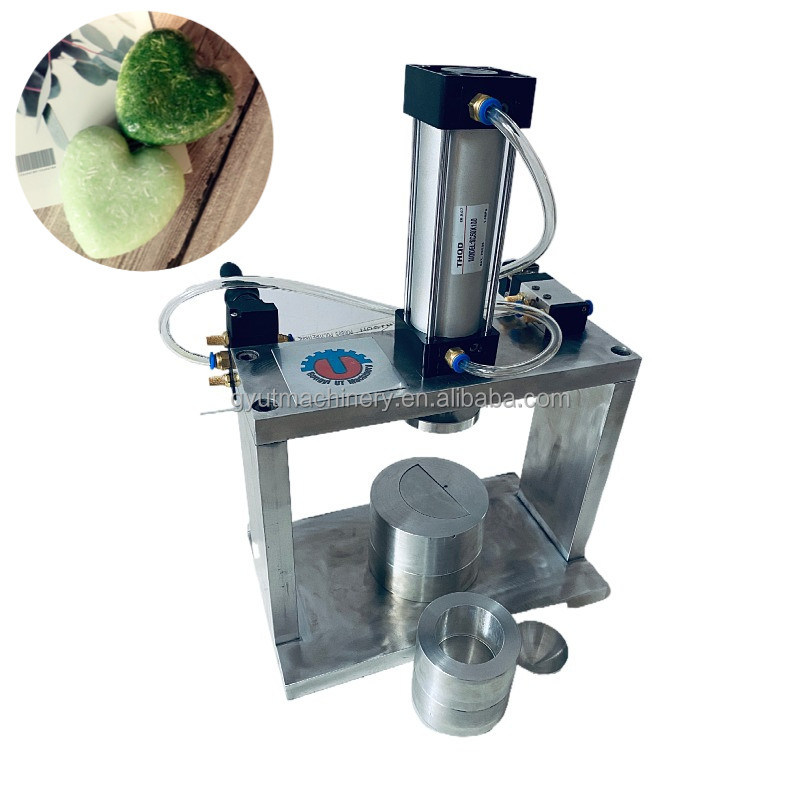 Einfache Bedienung Luftbetriebene Badebombe Mehrfachpresse Maschine 15 kg Gewicht Herzform