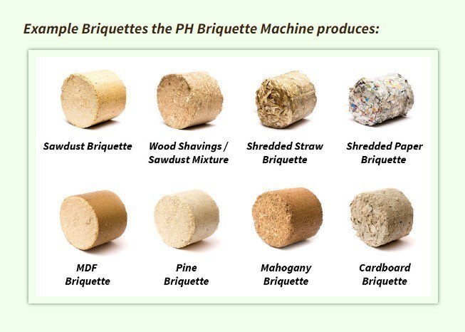 380v Elefantengras-Brikette-Maschine für Strohzweige und umweltfreundliche Brennstoffe