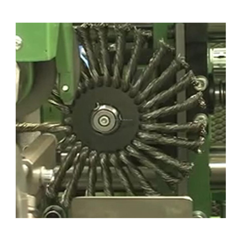 PLC-gesteuerte hochleistungsfähige Drahtdreh-Bürstenmaschine zur Herstellung von Stahldrahträdern