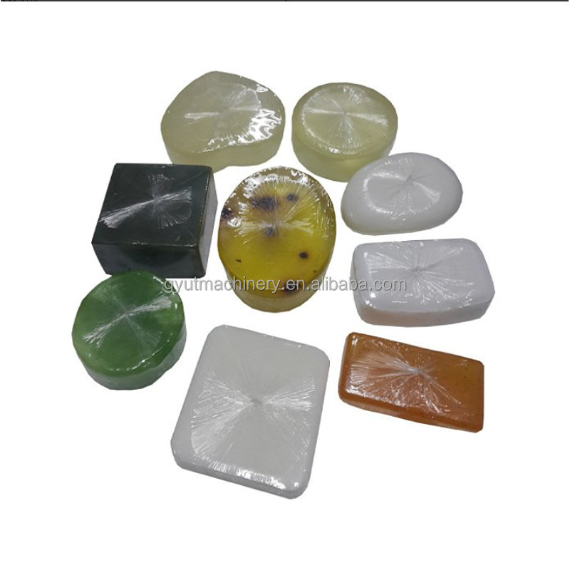 Bequeme Seife Stretch Film Schrumpfverpackungsmaschine für Taschen Luftdruck Rundbar