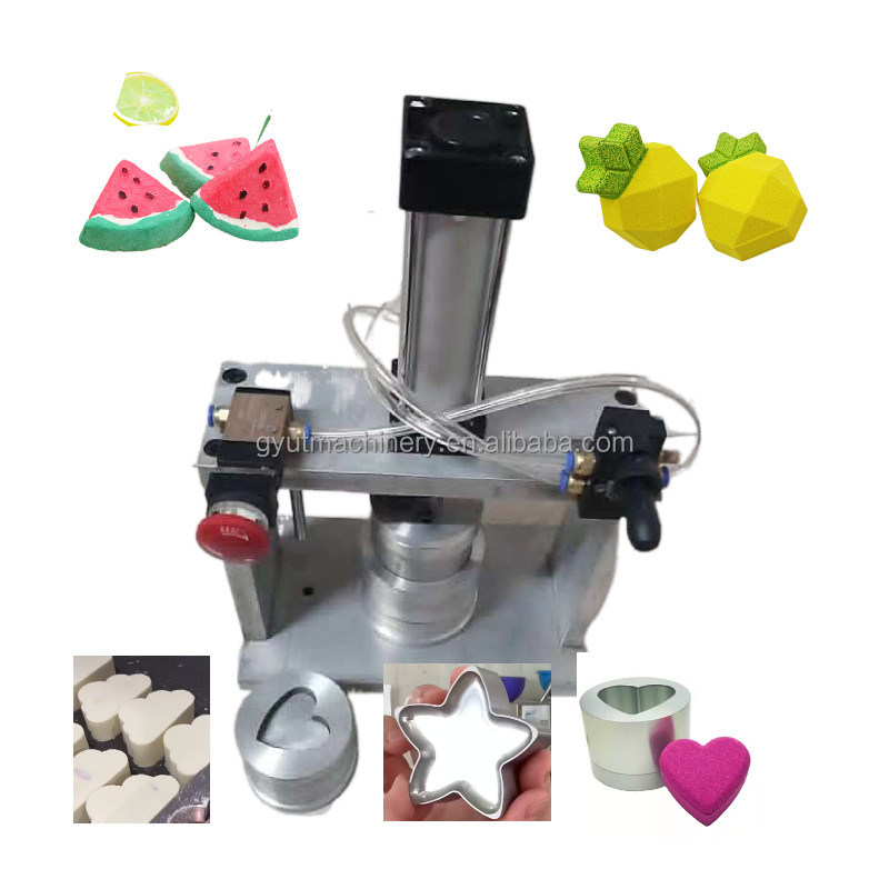Einfache Bedienung 2 Formen Kleine Badebomben Druckmaschine zur Herstellung von Kosmetikpulver