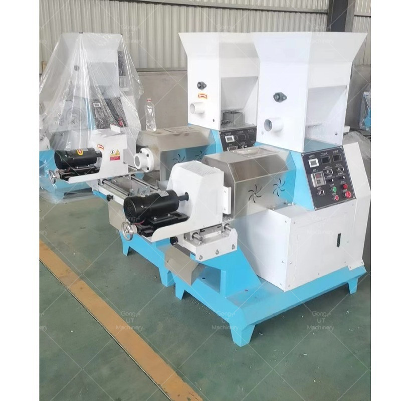 UT Maschinen 100-150 kg pro Stunde Dieselmotor Schwebende Fischfutter Pellet Extruder Hergestellt