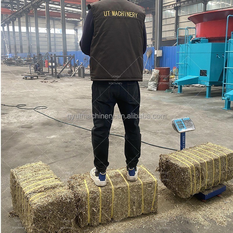 Umweltschonende Ballenmaschine für das Recycling von 25 kg Säge und 50 kg Heu