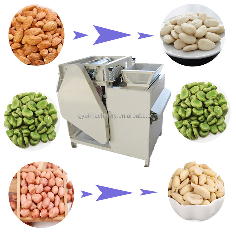 Ermäßigung Halbautomatische Cashew-Nuss-Schälmaschine in Silber mit 1000X800X770mm Größe